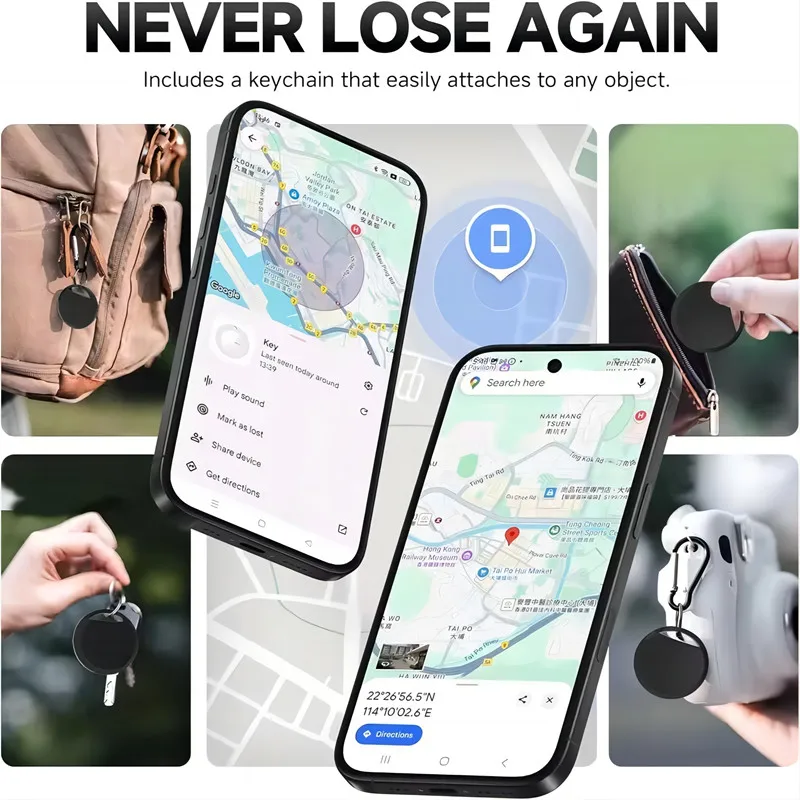 Airtag Gps Tracker Google Find My Device Android العلامات الذكية بلوتوث البحث محدد تتبع مكتشف مفاتيح الطفل سيارة الحيوانات الأليفة
