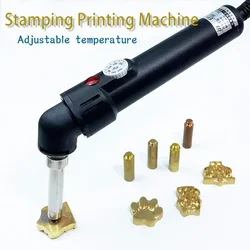 Custom Leather Stamp Tool Embossing Electric Hot Stamping Machine Logo Printing Soldering Iron for Wood Food Cookie Cake