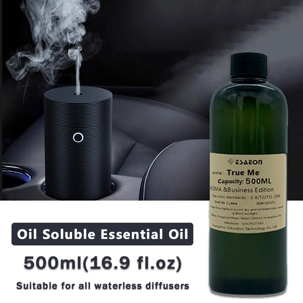 ESAEON 500ml (16.9 fl.oz) Aceite Esencial True Me/Hilton/Black Opium - Para Todos los Difusores sin Agua, Máquinas de Aroma, Aromaterapia con Varillas