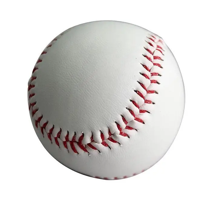 

9" White Standard Soft Leather Cork Center BaseBall Ball Exercise Practice Trainning Base Balls Softball Sport Team Games