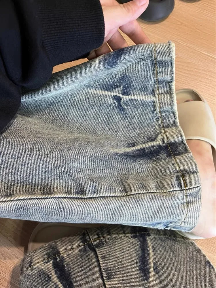 

Женские джинсы, осенняя одежда 2024, женская одежда-карго с карманами, универсальная рабочая одежда с несколькими карманами, камуфляжная женская джинсовая мода в стиле милитари