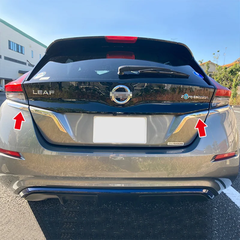 Taillight Trim Car Decor for Nissan Leaf Ze1 Stainless Steel Auto Stickers Car Accessories