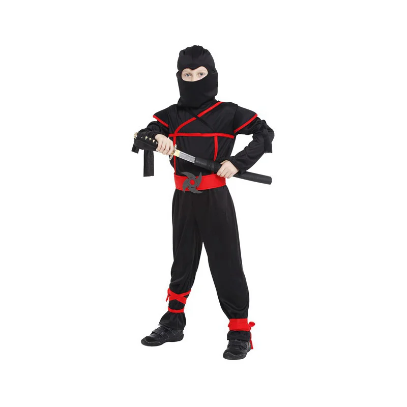 Ninja Boys girl Costume Child samurai warrior Anime Cosplay Kids Fancy dress for Carnival or Halloween party dressing up