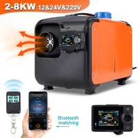 Car Diesel Heater 12V 24V 220V All In One 2KW-8KW Bluetooth Control Air Parking Heater For Car Truck Boat Heating