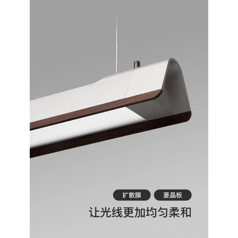 Modern simple meal chandelier, high-end creative bar chandelier, full spectrum one-word strip light