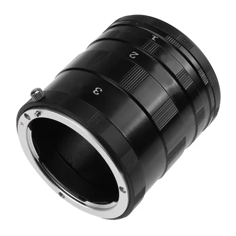 Zwart Macro Extension Tube voor Nikon D7200 D7000 D5500 D5300 D5200 D5100 D3400 D3300 D3200 D310 Lens Levert