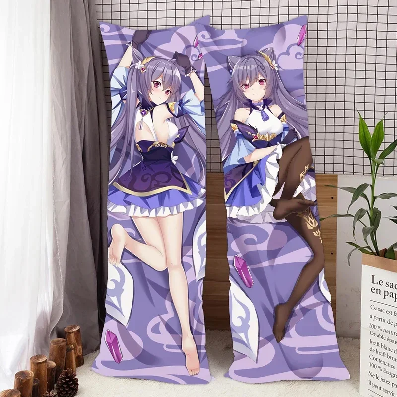 Genshin Impact Dakimakura Pillowcase Anime Genshin Pillow Xiao Tartaglia Keqing HuTao Body Pillow Cases Otaku Bedding Pillows