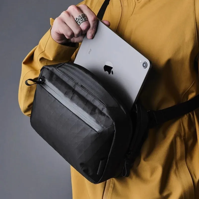 

X-PAC Crossbody Bag for Men Commuting Travel Men Single Shoulder Bag Portable Waterproof Wear Resistant Digital Storage Bag