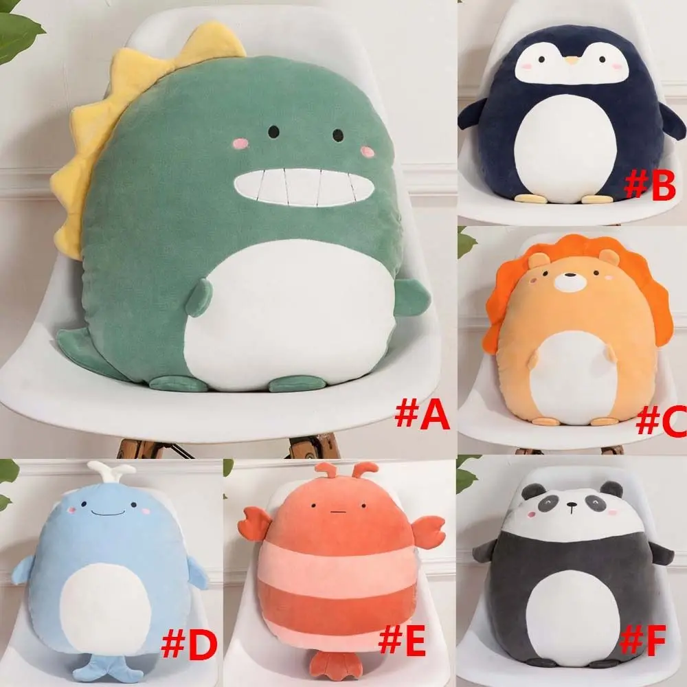 Peluche Panda Bankdecoratie Dier Pluche Fuzzy Animal Penguin Pluche Pop Dinosaurus Knuffel Leeuw Pluche Kussen Knuffels