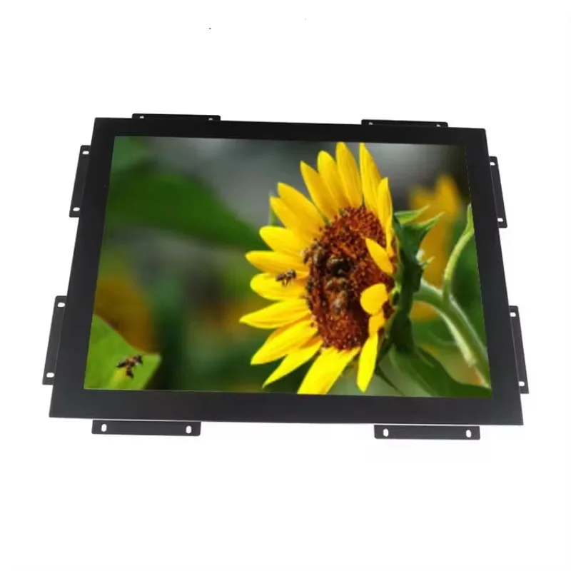 Open Frame 15 Inch LCD Industrial Touch Screen Monitor Capacitive/Resistive with High Visibility and Durability