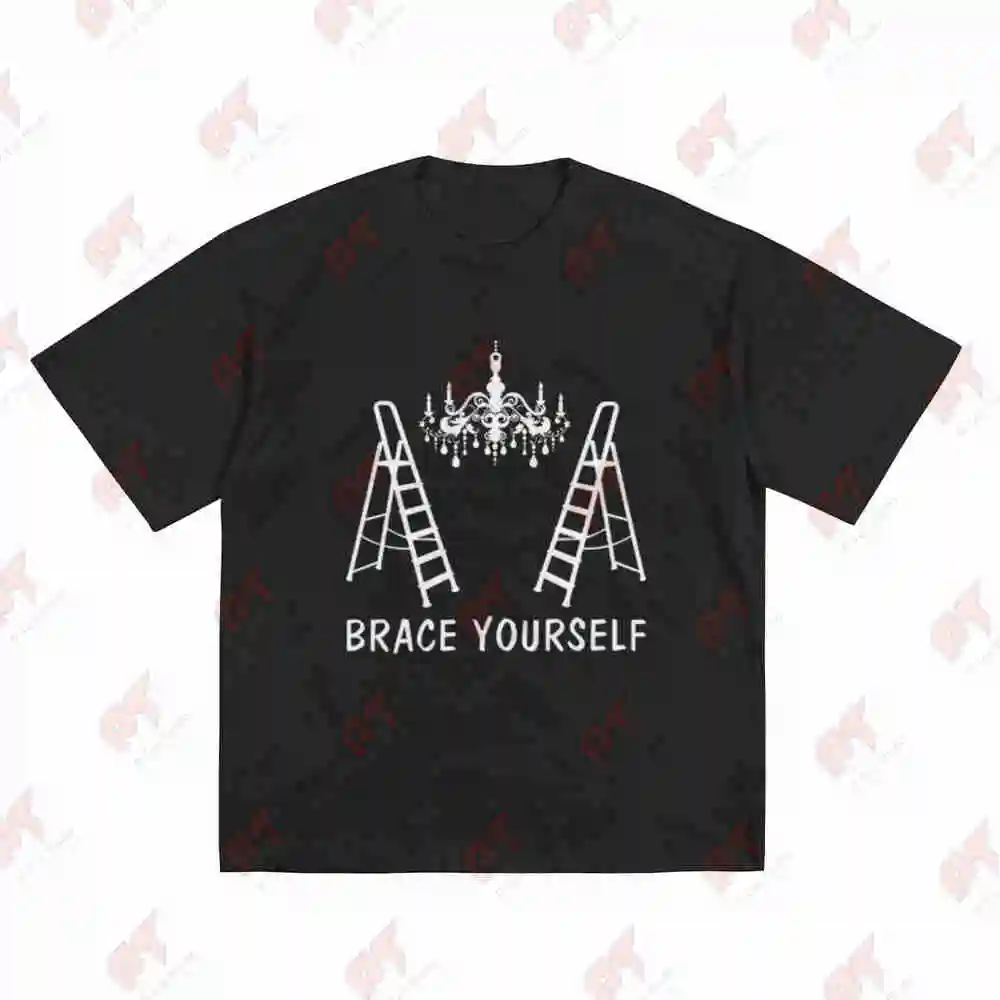 Brace Yourself Only Fools And Horses Chandelier Short Sleeve Tee 100% Cotton T-Shirt