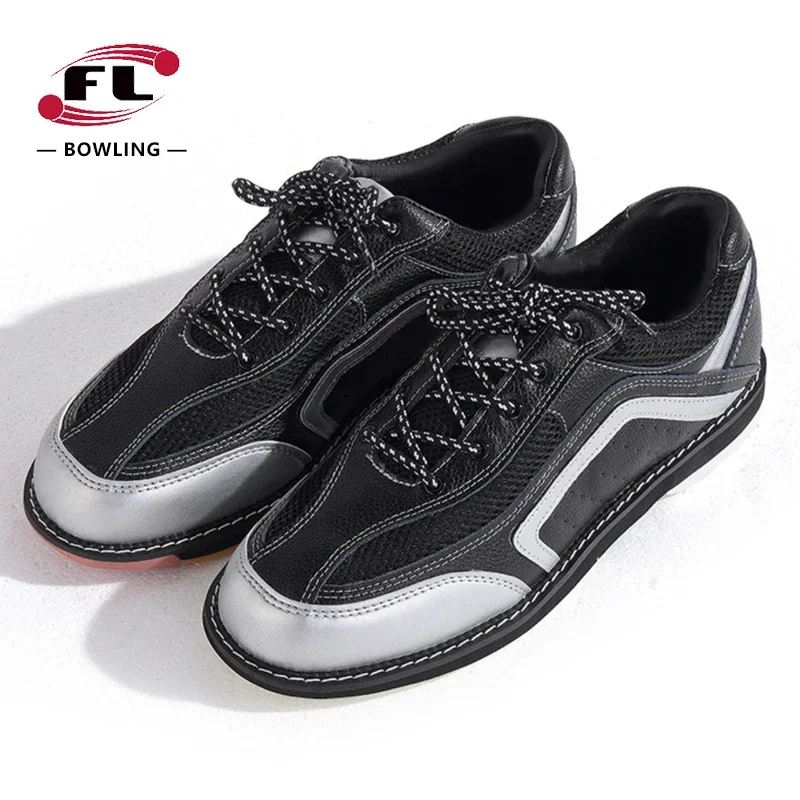 Couples Bowling Sports Training Shoes Unisex Professional Bowling Coach Shoes Cushioning Indoor Court Sports Sneakers 35-46