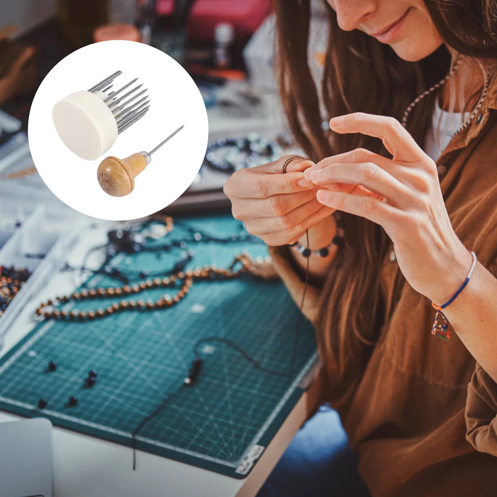 เข็มประดับลูกปัด เครื่องมือฝังเพชรสำหรับทำเครื่องประดับ ประดับเพชรพลอย งานฝีมือ DIY เข็มดูดลูกปัด เครื่องมือช่าง