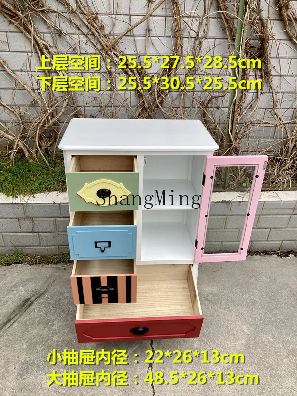 خزانة تخزين جانبية ملونة CL، خزانة زخرفية بسيطة وحديثة #3