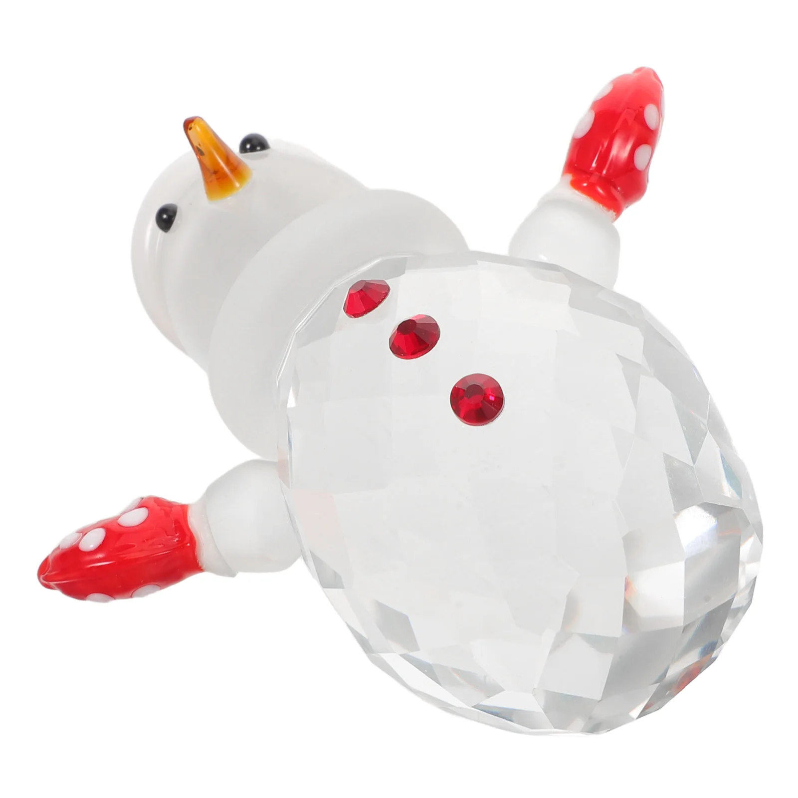 

Mini Crystal Snowman Christmas Tiny Snowman Sculpture Tabletop Ornament Xmas Micro Landscape Decoration Crystal Desk Decor