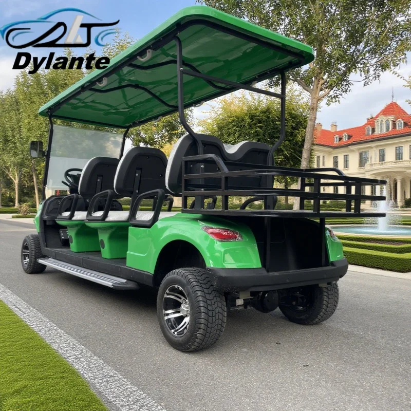 Lifted Golf Hunting Car CE Approval 6-Seater Cheap 72V Lead-Acid Battery And Lithium Battery Optional Powered Electric Golf Cart