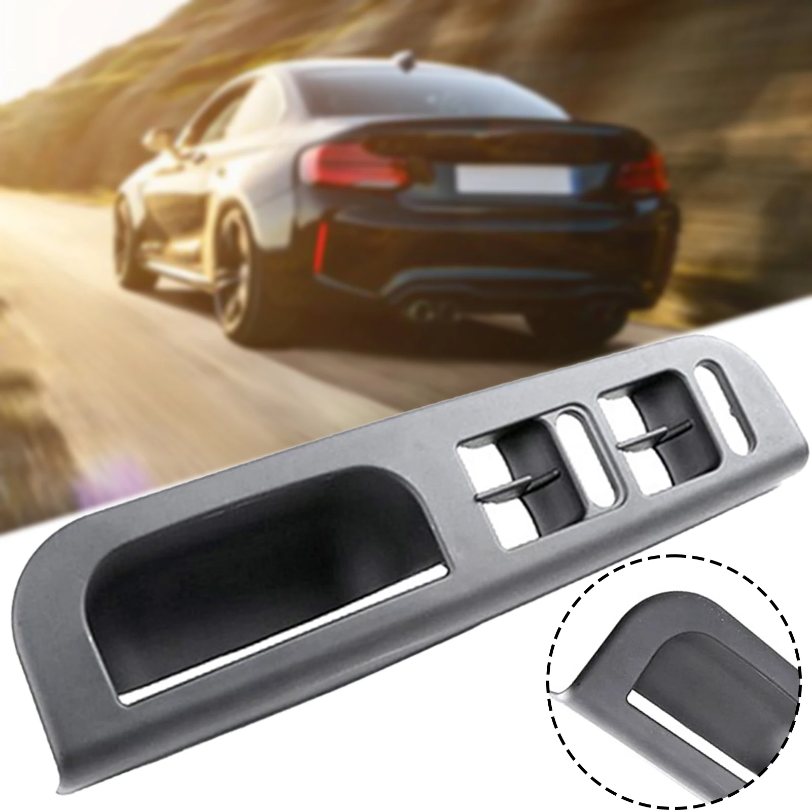 Car Window Switch Control Panel Trim Premium Window Control Panel Cover Sturdy For Passengers Right Side