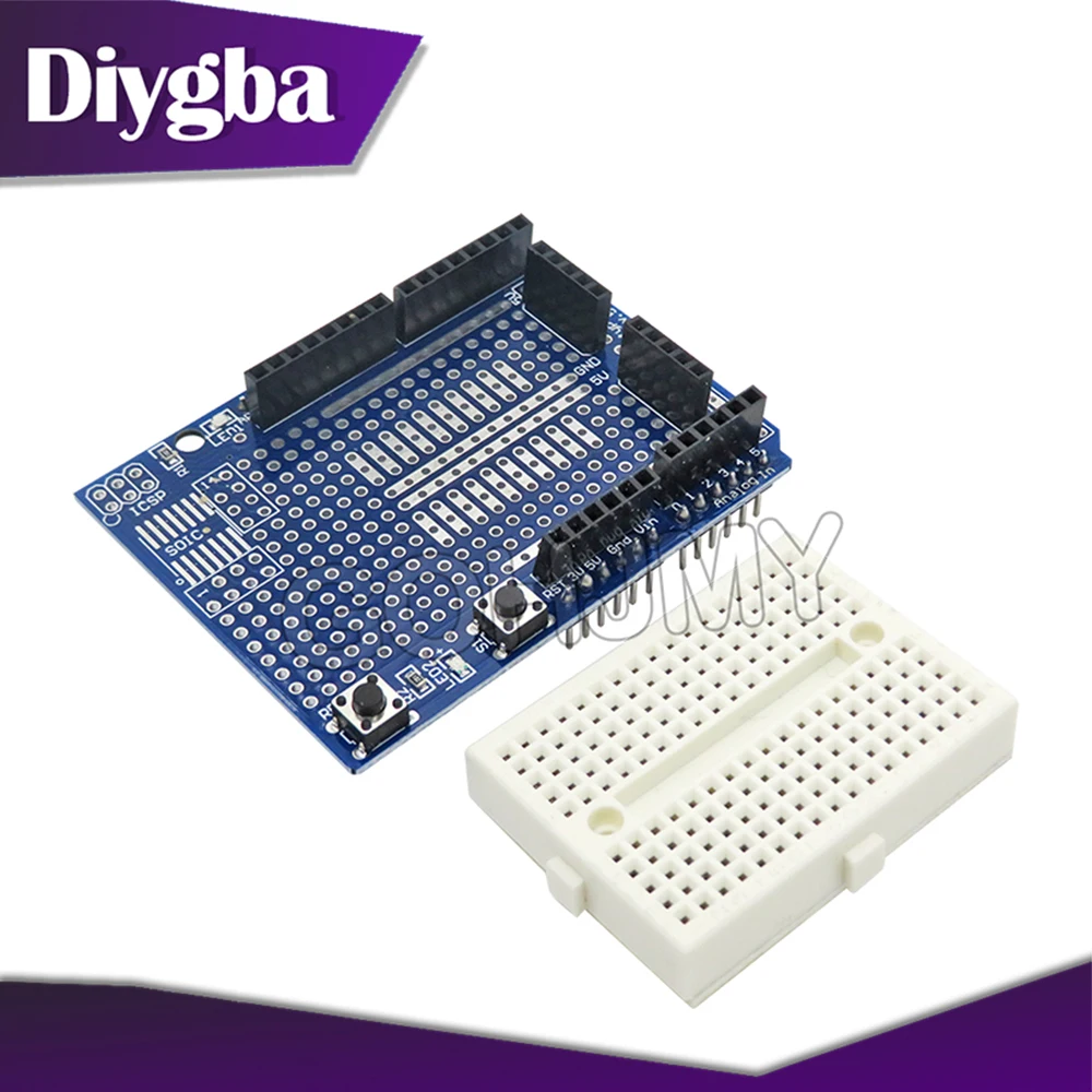 Proto Shield prototype expansion board including mini Breadboard plug-in punching is applicable to UNO-R3