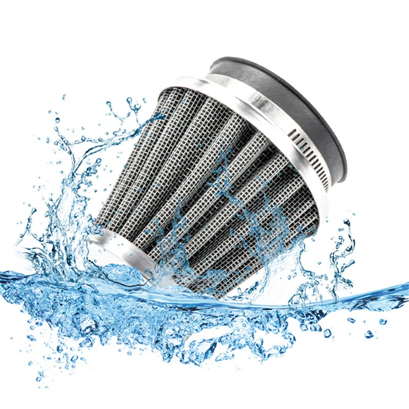1pc Universal 35-60mm Motorcycle Tapered Air Filter Cleaner Dirt Pit High Air Flow Filter Conical Air Filter Dirt Cleaner image 5