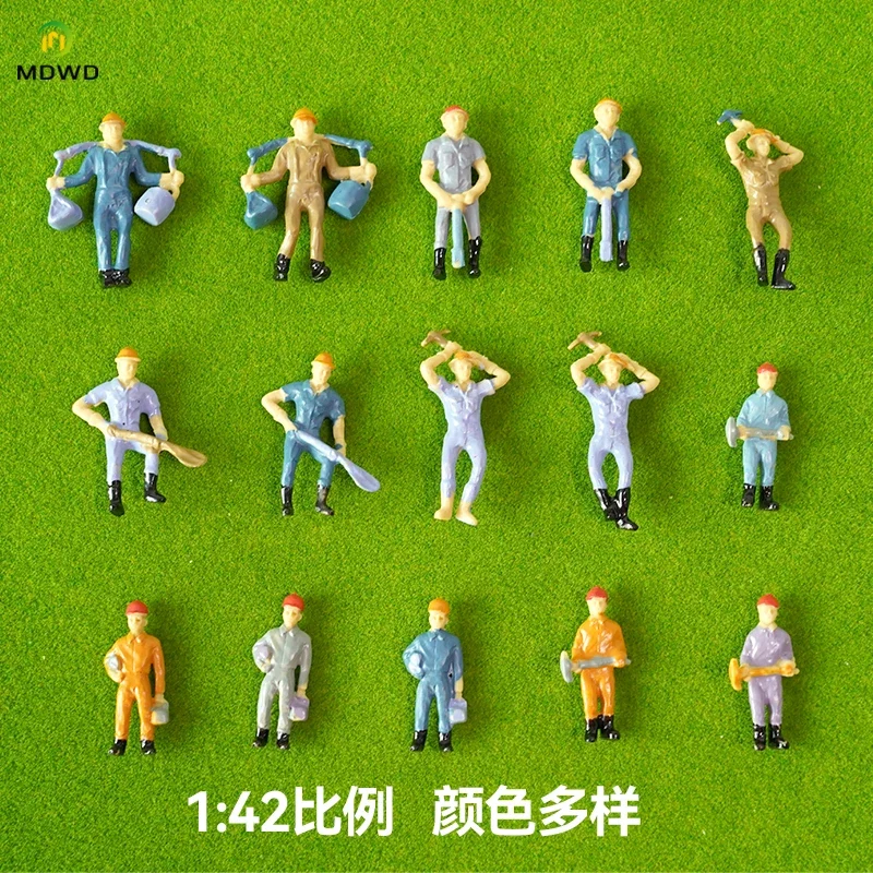 1:48/1:87 O H Schaalmodel Spoorwegwerker Speelgoed Miniatuurfiguren Architectonische Trein Landschap Mensen Layout