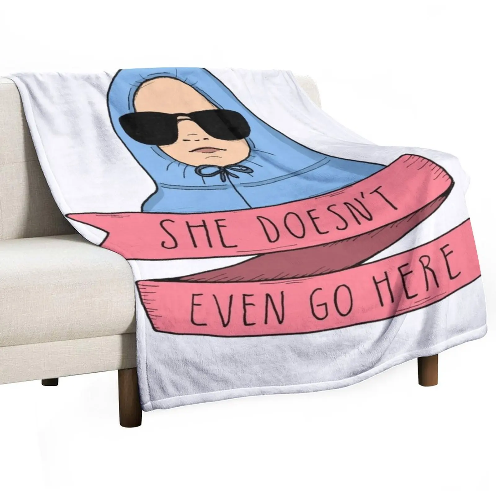 

Mean Girls - She doesn't even go here Throw Blanket Multi-Purpose Decorative Throw blankets ands Tourist Blankets