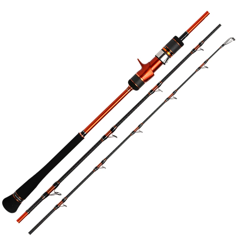 2024 High Quality 1.77m Carbon Fibre 1-Section Slow Jigging Fishing Rod Essential Fishing Gear