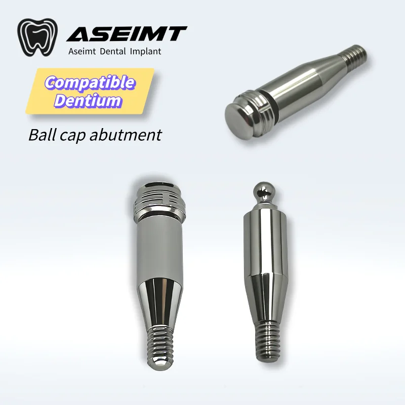 For Dentium Ball abutment DEN dental restoration implant healing cap ball cap screw fittings Wholesale factory delivery