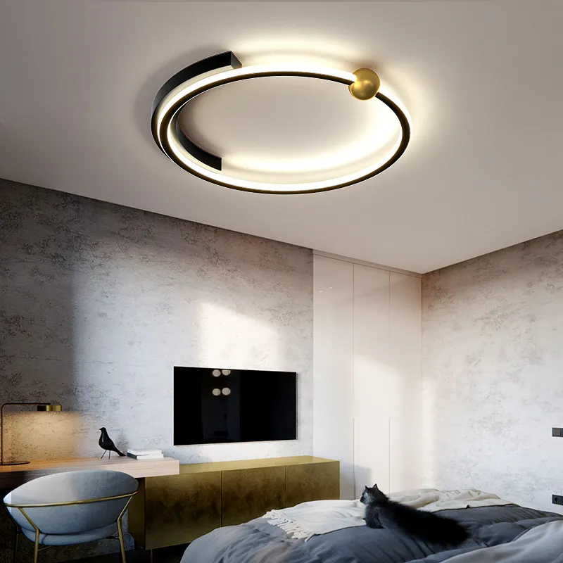 

Nordic Modern LED Ceiling Light, Simple Round Minimalist Lamp, Living Room Bedroom Hallway Home Decorative Lighting