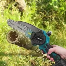 6 Inch Electric Chain Saw Handheld Portable Chainsaw Tree Wood Cutter Pruning Garden Power Tool