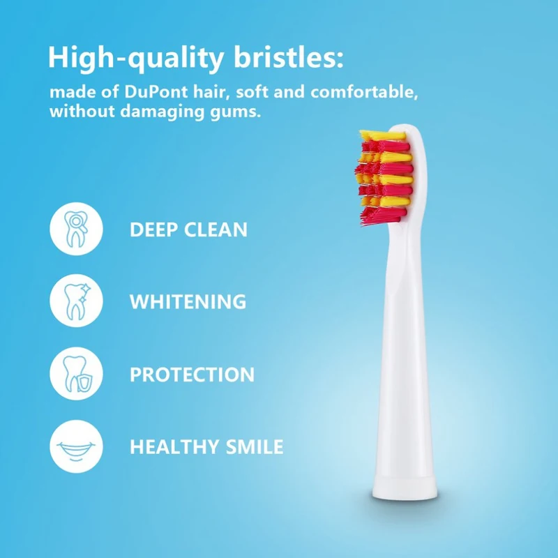 Seago فرشاة أسنان كهربائية بالموجات الصوتية SG-507 للكبار الموقت فرشاة 5 طرق شاحن يو اس بي قابلة للشحن فرشاة أسنان استبدال رؤساء مجموعة