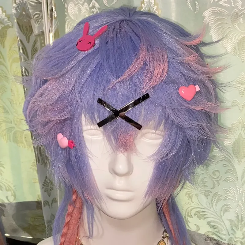 Anime Coniglio Foro Cosplay Forcina Ragazza Lolita Coniglio Cuore Clip di capelli Copricapo Carino Copricapo Masquerade Gioielli Accessori per capelli