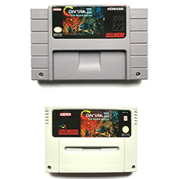 Contra III The Alien Wars game cartridge For snes ntsc pal video game