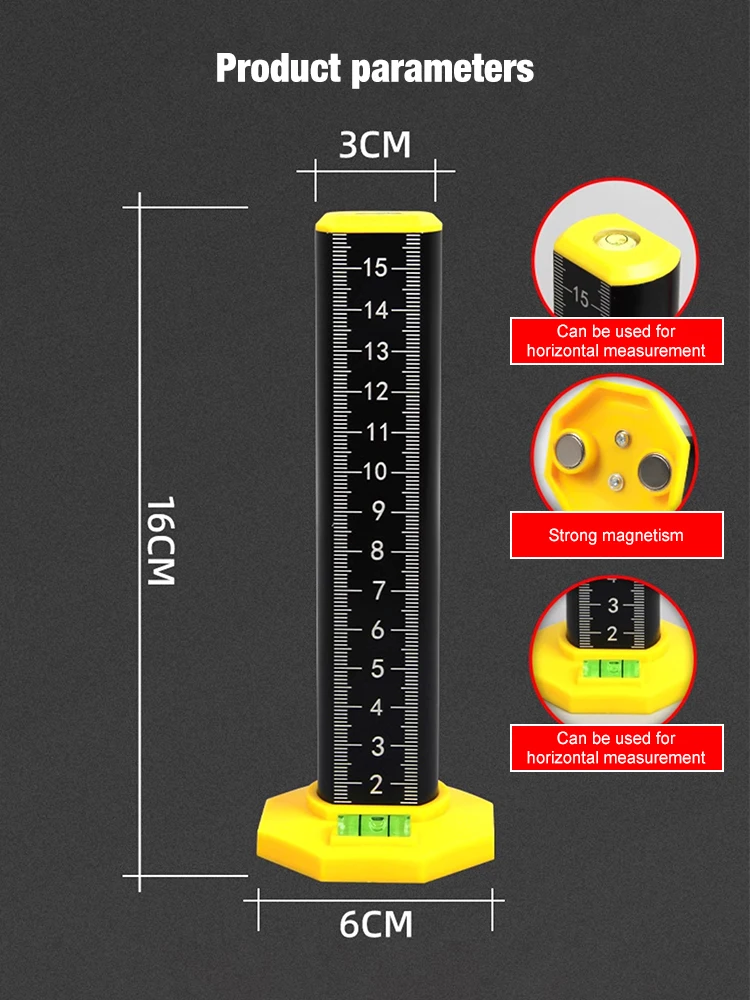 Light Steel Keel Leveling Artifact Ceiling Leveling Special Ruler Equal Height Ruler Gradienter Stick Wall Lay Floor Tiles Tool