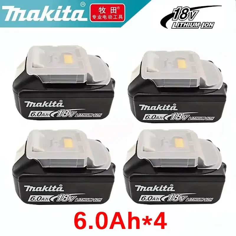 100% NIEUWE Makita Batterij 18 v 6000 mAh BL1860 BL1850B BL1850 BL1830 batterij & oplader 18 v Vervanging Power Tool Batterijen