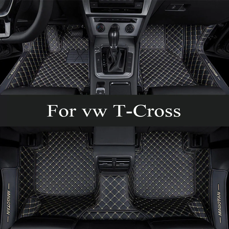 

For VW vw T-Cross Tcross 2023 2022 2021 2020 2019 2018 Car Floor Mats Carpets Parts Covers Auto Interior trunk mat