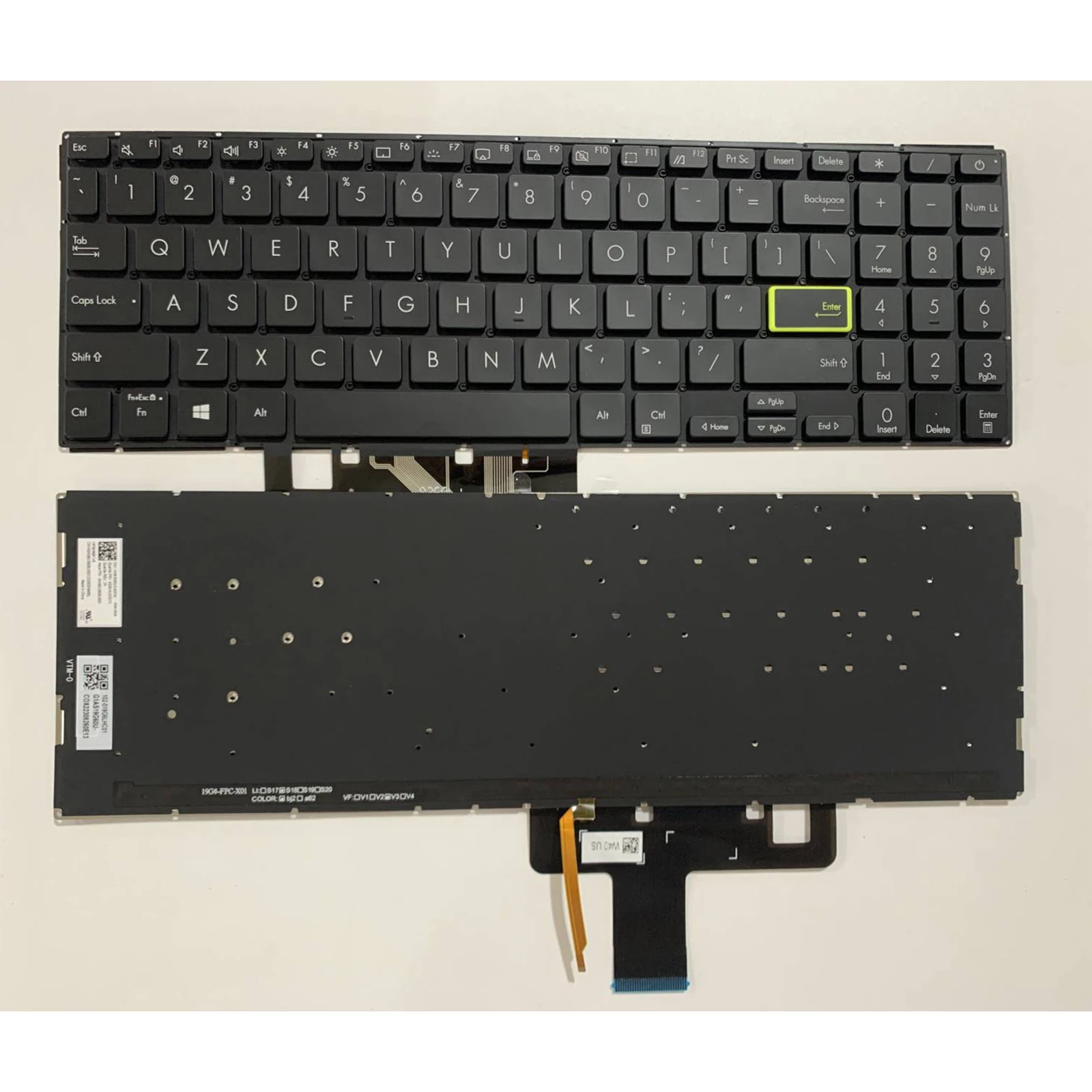 

Laptop keyboard US Layout for Asus X521 X521EA X521EQ X521FA X521FL X521JQ X521UA