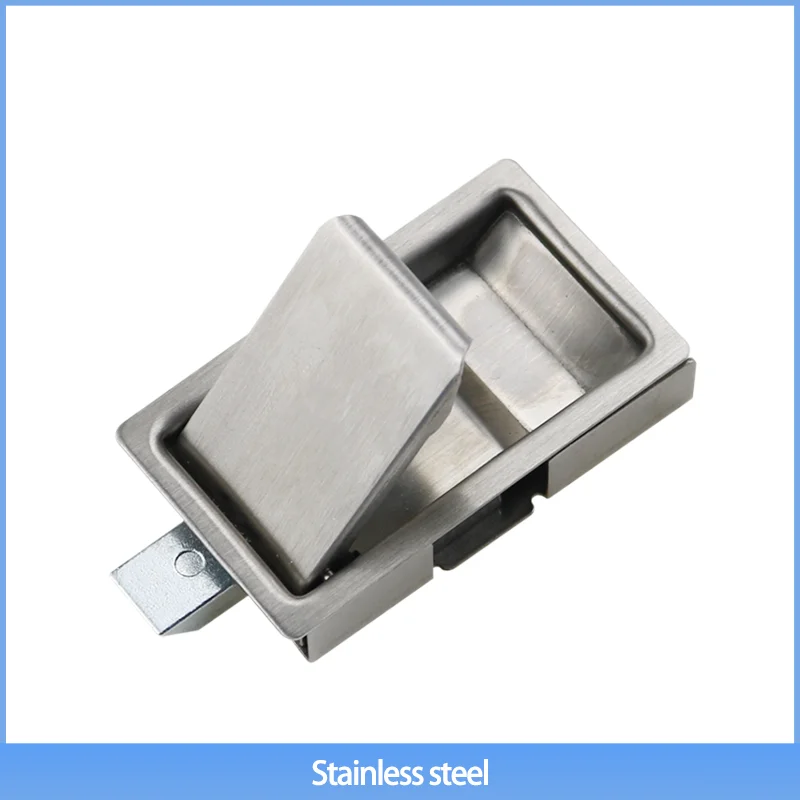 

304 Stainless Steel Flat Spring Lock Pull New Panel Lock Suitable For Industrial Distribution Box Toolbox Pull Type Flat Lock