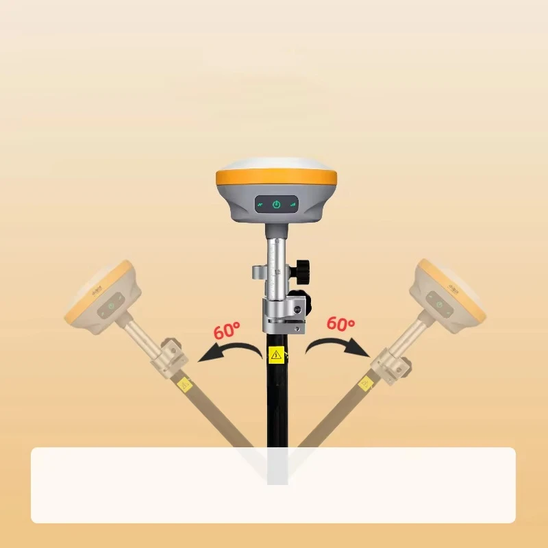 RTK Receiver, Rechargeable Lithium Battery, Bluetooth and Wi-Fi Connectivity, IP68-rated, Outdoor Construction Projects
