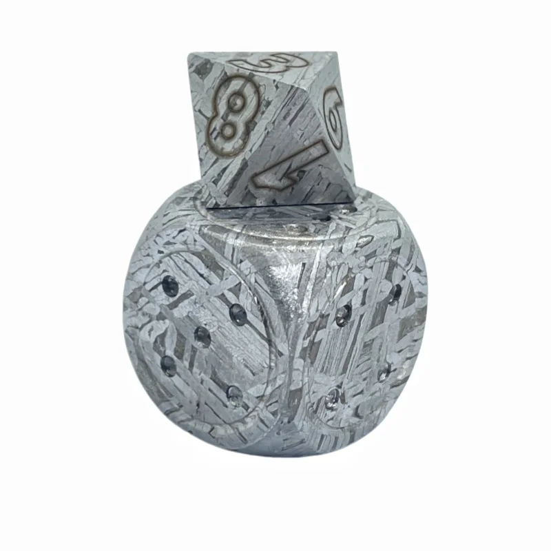 Authentic Muonionalusta Iron Meteorite Dice Tabletop Gaming Accessory  Cosmic Collectible TC788