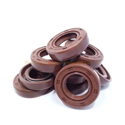 22*35*6/7/8 22x35x6/7/8 22*40*7 22x40x7 Brown Fluoro FKM Fluorine Rubber Spring Two Lip TC Gasket Radial Shaft Skeleton Oil Seal