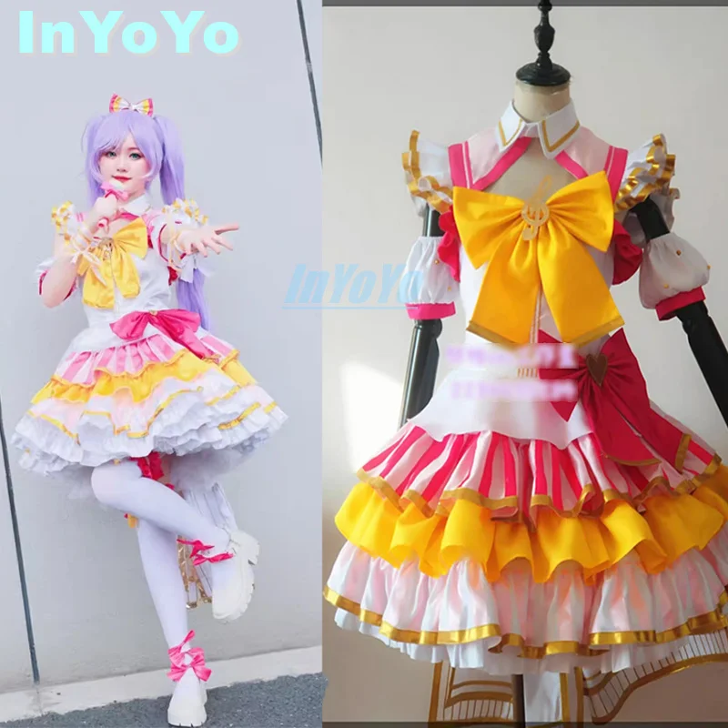 

InYoYo Manaka Laala Cosplay Costume Anime Pripara Game Suit Nifty Lovely Lolita Dress Halloween Party Role Play Outfit Women