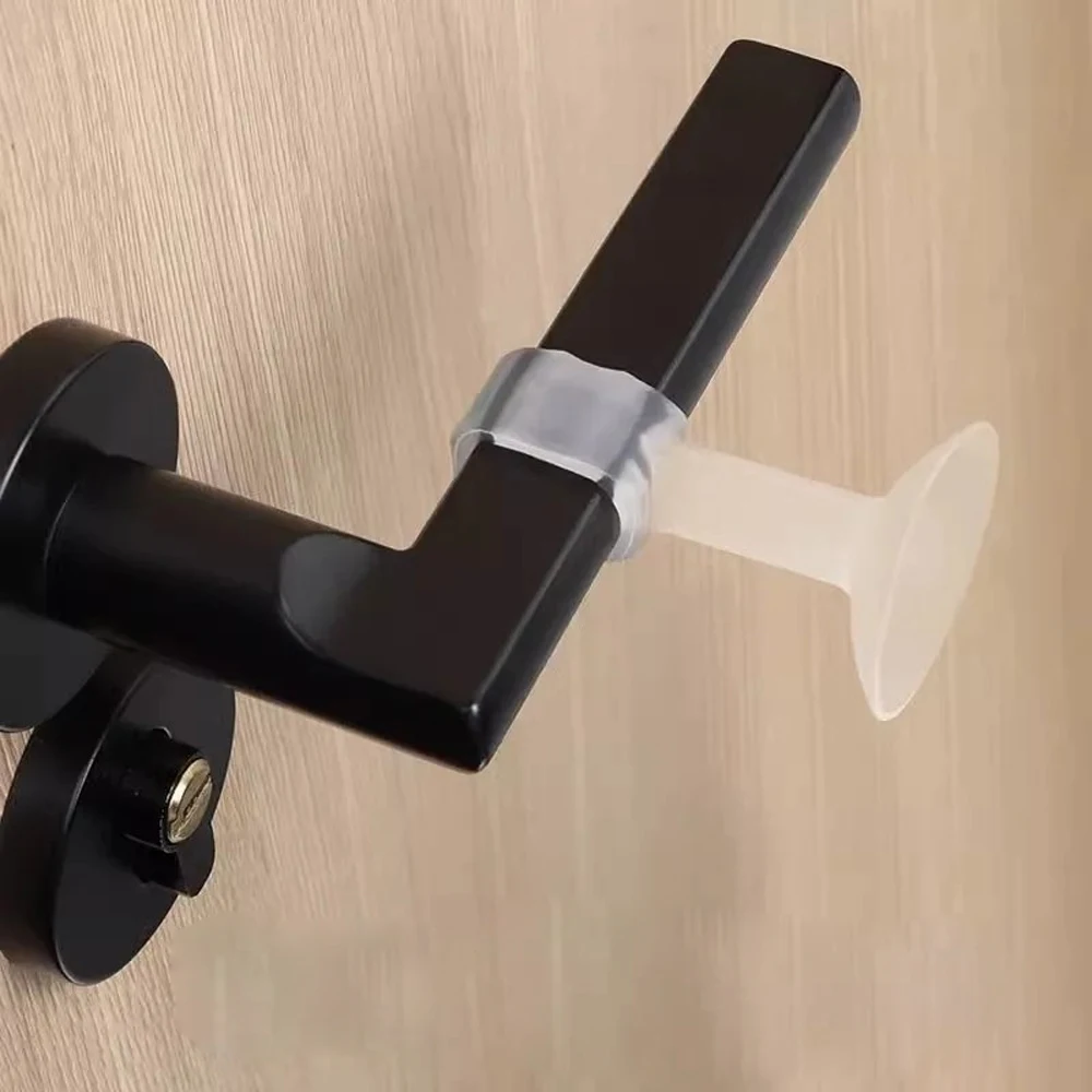 Door Stopper Anti-collision Transparent Rubber Sucker Mute Anti-Shock Protection Porte Pad Improvement Door Handle Wall Protect