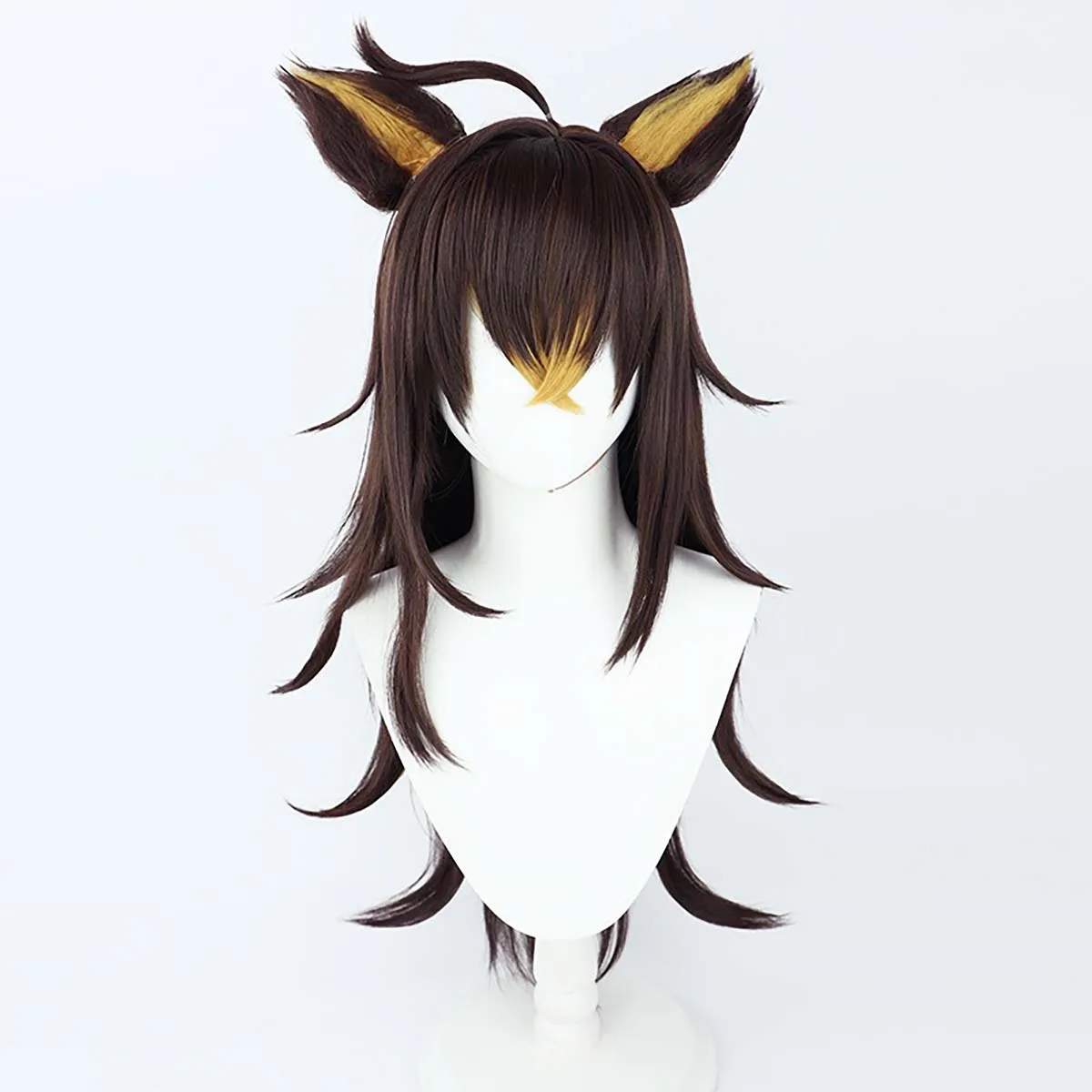 Game Genshin Impact DokiDoki Dehya Long Heat Resistant Synthetic Hair Wig