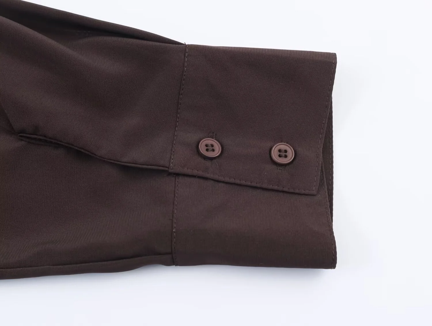 2025 hiver nouveau femmes décontracté mode Simple fluide ample col à volants à manches longues boutonné petit haut