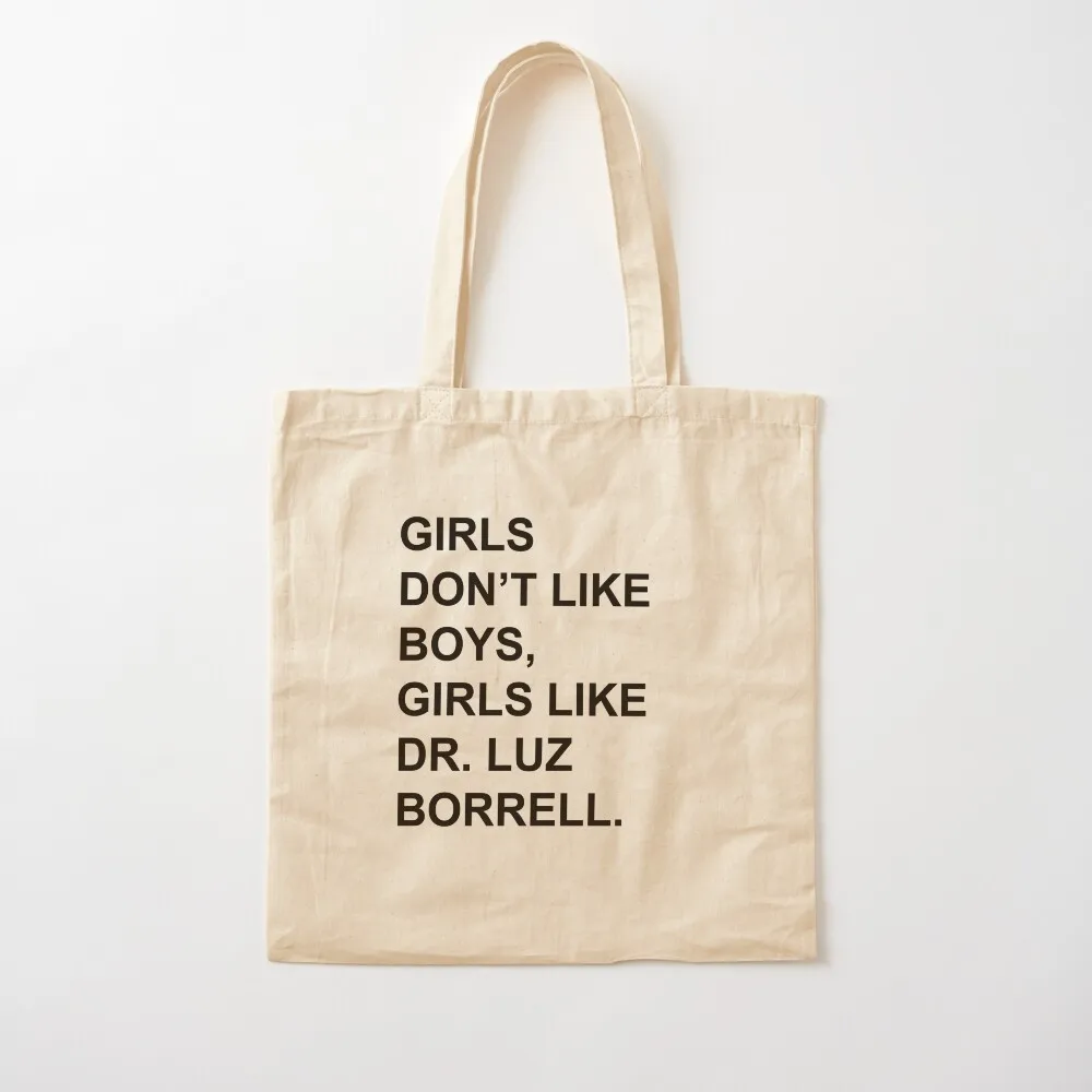 الفتيات لا تحب الأولاد والبنات مثل دكتور لوز بوريل. حمل حقيبة قماش حمل الحقائب للنساء حمل حقيبة الرجال الحقيبة #2