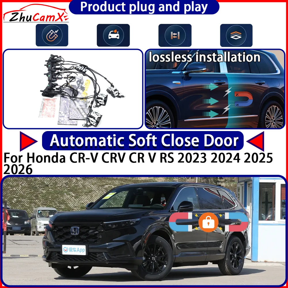 OEM Door Lock Actuator for Honda CR-V CRV CR V RS 2023 2024 2025 2026 Soft Close Door Kit Power Latch System Auto Pull Door Easy