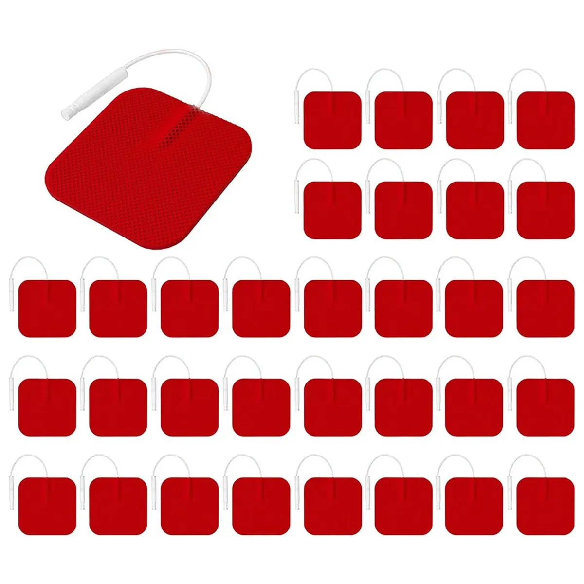A78I 40PCS Value Pack TENS Unit Replacement Pads, Reusable Latex-Free Electrodes Pads Compatible with TENS Machine