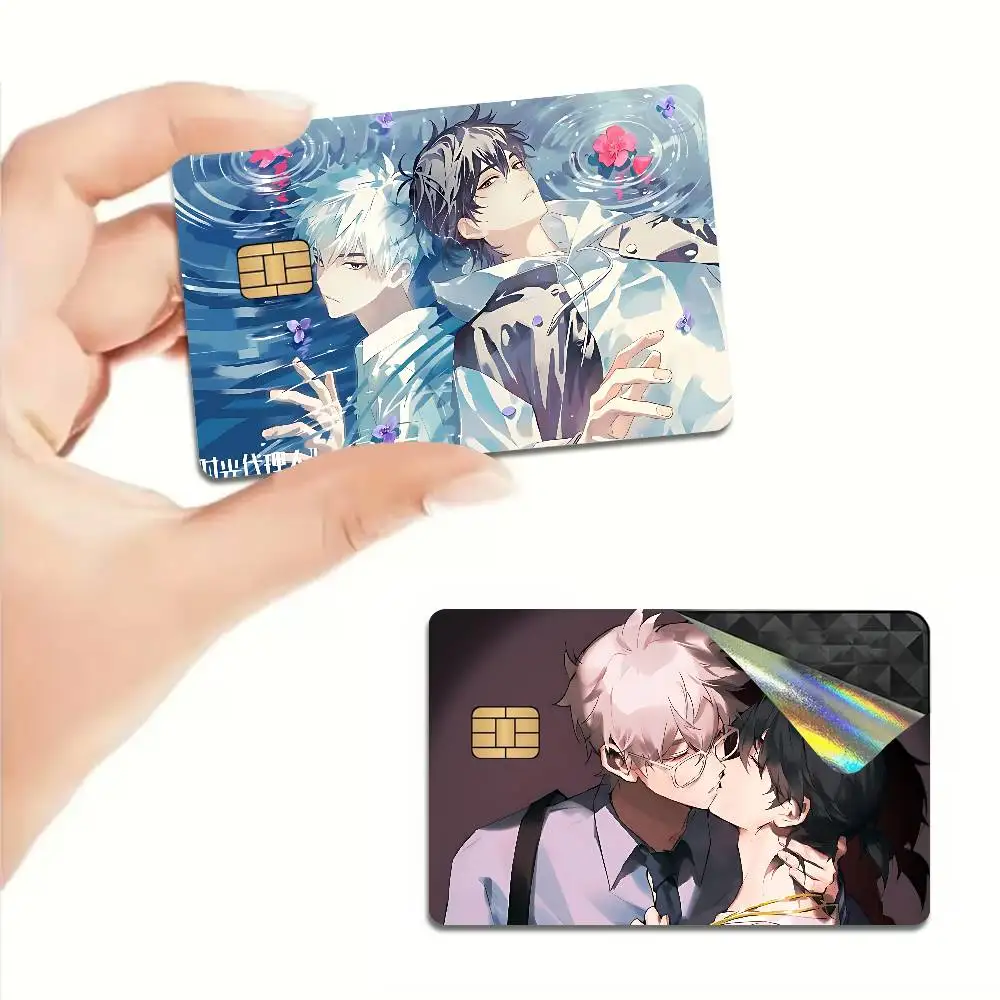 Link C-Click Anime Credit Card Skin Stickers for VISA Bank Card Transportation Card Waterproof Sticker Anti-scratch Women Gift