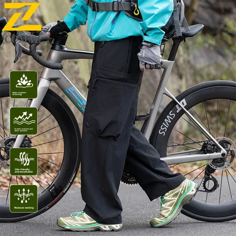 الذكور البضائع السراويل الكلاسيكية الجديدة الخريف قابل للتعديل الخصر تنفس السراويل في الهواء الطلق الركض الدراجات النمط الحضري بناطيل كاجوال