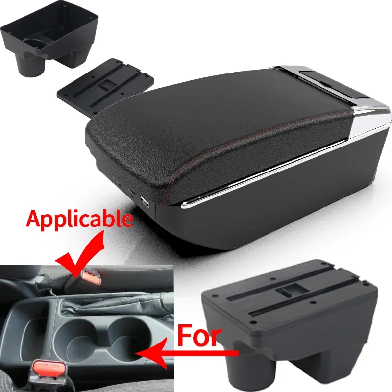 For Toyota Yaris armrest Yaris elegant car interior center console modification double-layer storage box 2021-2024 USB accessori